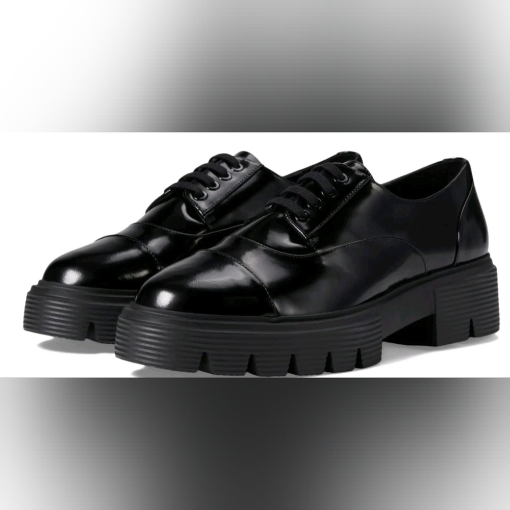Stuart Weitzman Nolita Leather Platform Oxford SZ 9.5
